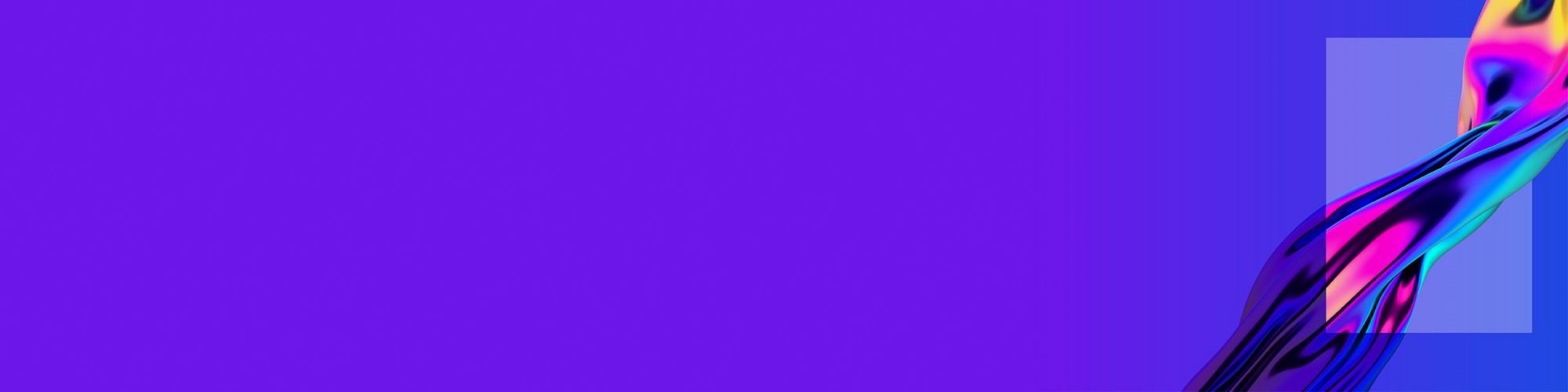 Abstract shape on purple background