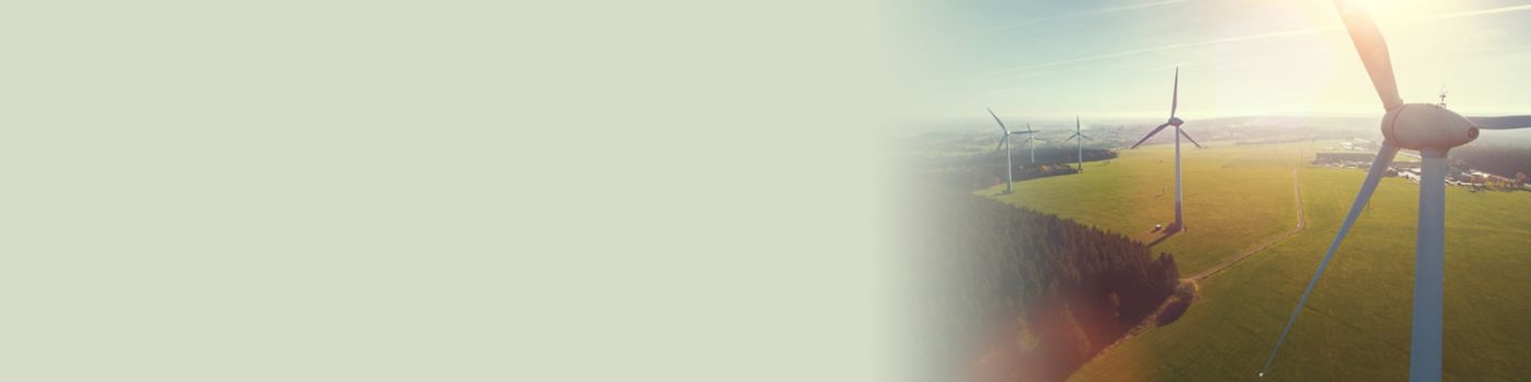 Wind turbines at sunset