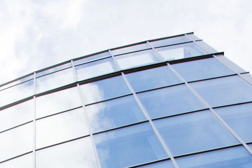 Skyscraper against blue sky