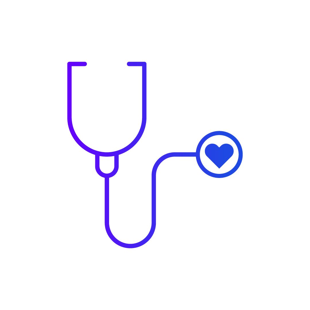 stetoscope and heart icon