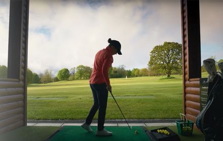 Leona Maguire on golf course