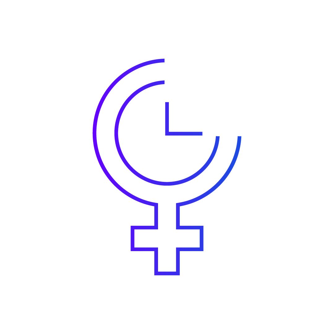 female health clock icon