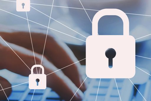 internet security and data protection concept, blockchain and cybersecurity