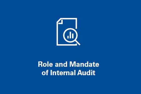 Role and mandate of internal audit