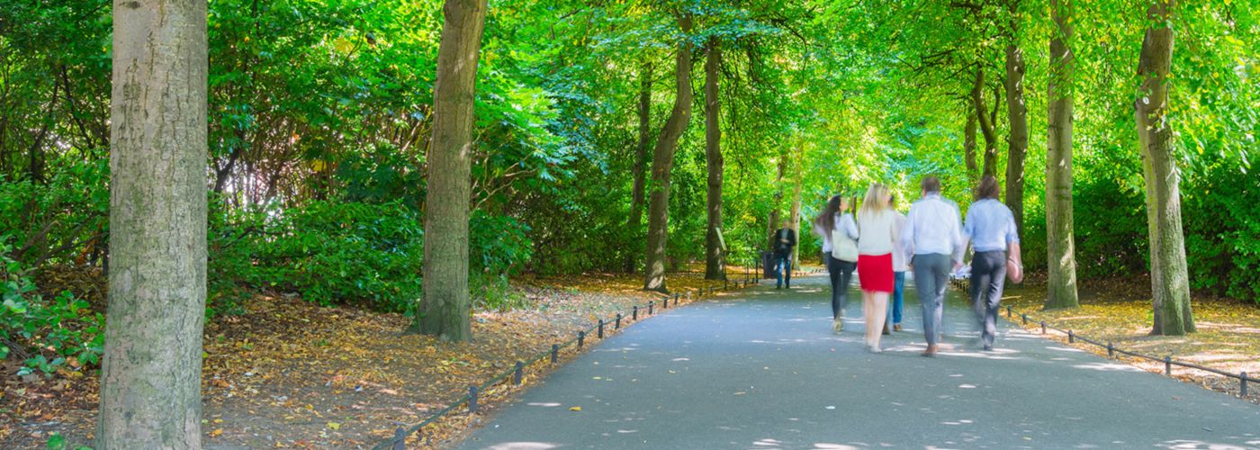 People walking in St Stephen's Green