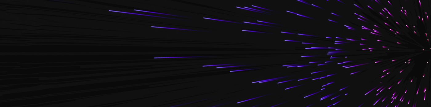 colorful ignition line splashes in purple against black background