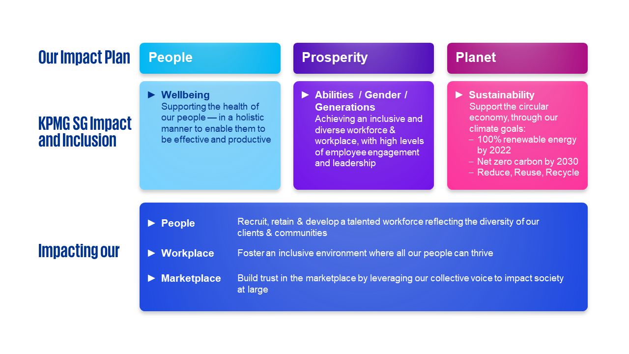 impact and inclusion focus areas