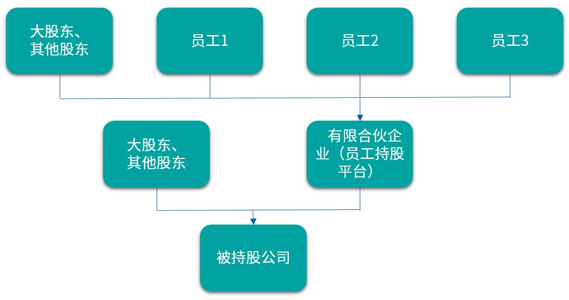 通过合伙企业间接持股股权架构