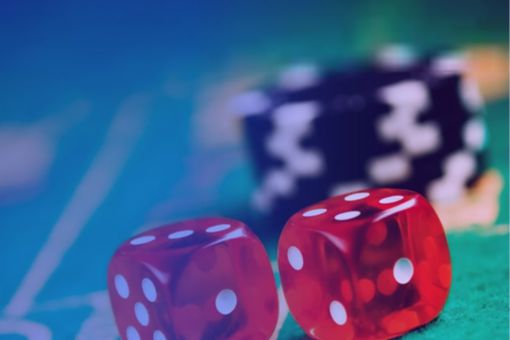 dice on casino table