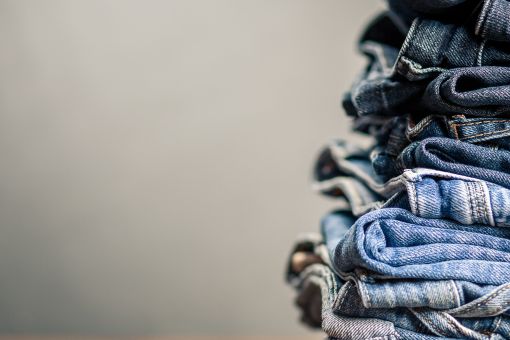 Jeans on table