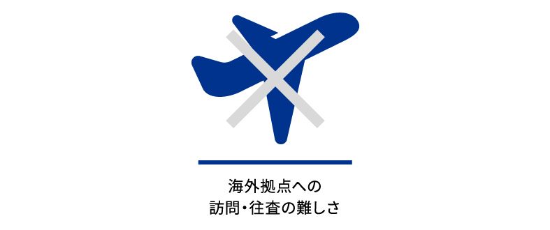 海外拠点への 訪問・往査の難しさ