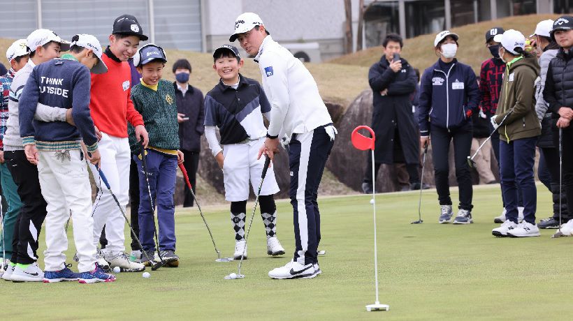 プロゴルファー笹生優花選手とのジュニアゴルファー育成イベントの開催