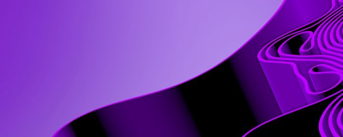 ひだ状になった紫のシート