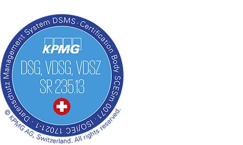 KPMG Switzerland Certification - DSG, VDSG, VDSZ SR 235.13