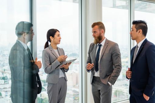 Group of persons in a meeting