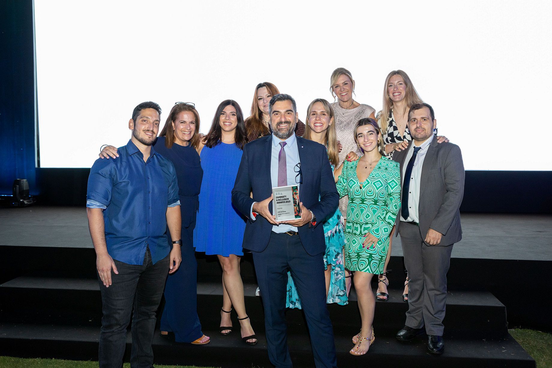 KPMG Greece's marketing team at Diversity and Inclusion Award 2023