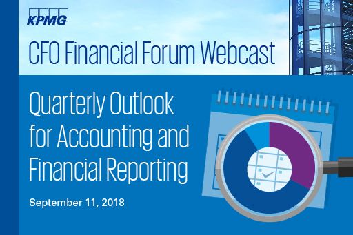 CFO Financial Forum Webcast - September 11, 2018