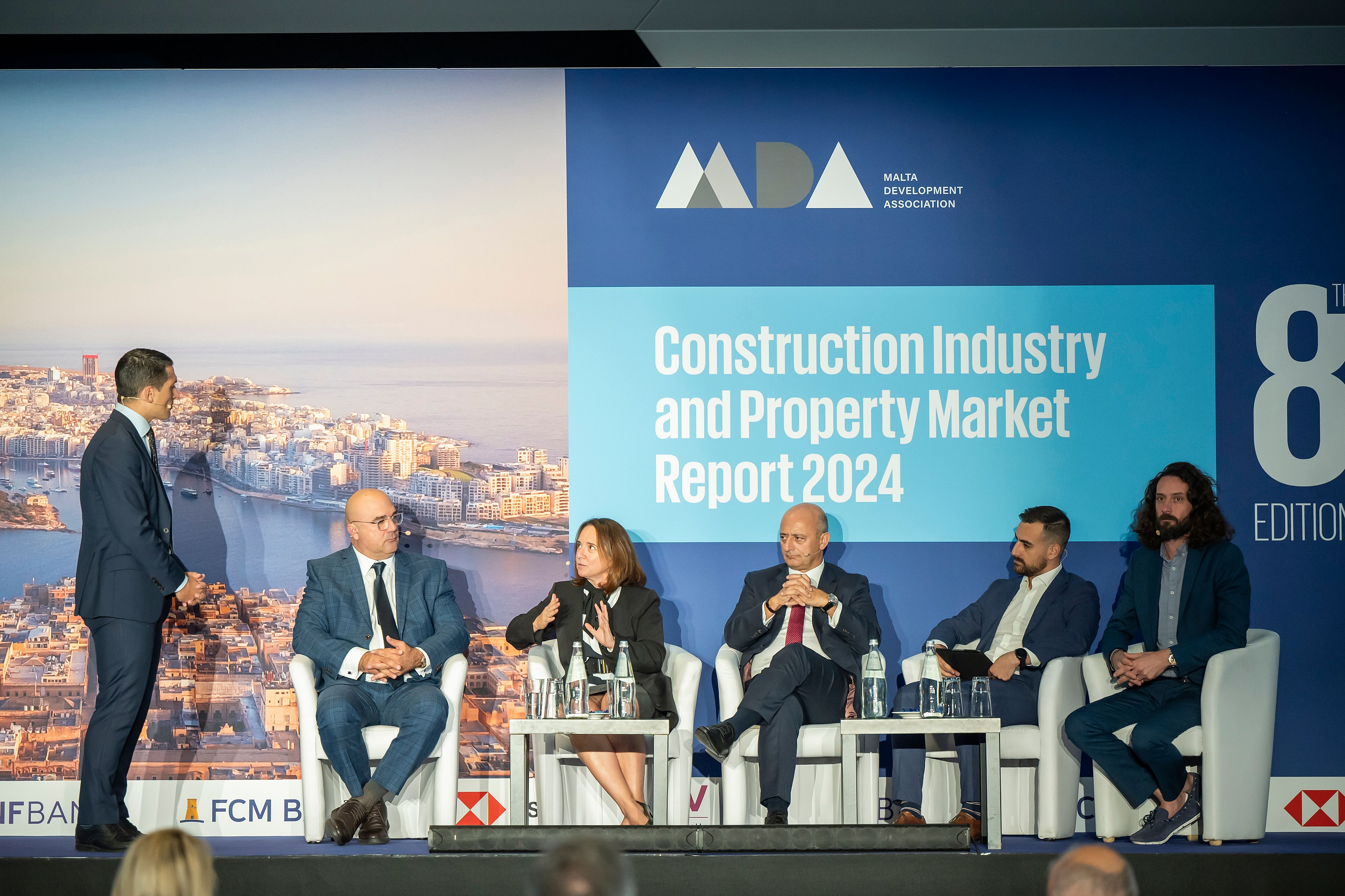 Panel Two: Featuring Property Malta’s Sandro Chetcuti, Prof. Marie Briguglio, Matthew Zerafa from the Housing Authority, Steve Mercieca from QuickLets and Zanzi Homes, and Kenneth Farrugia from Bank of Valletta plc. 