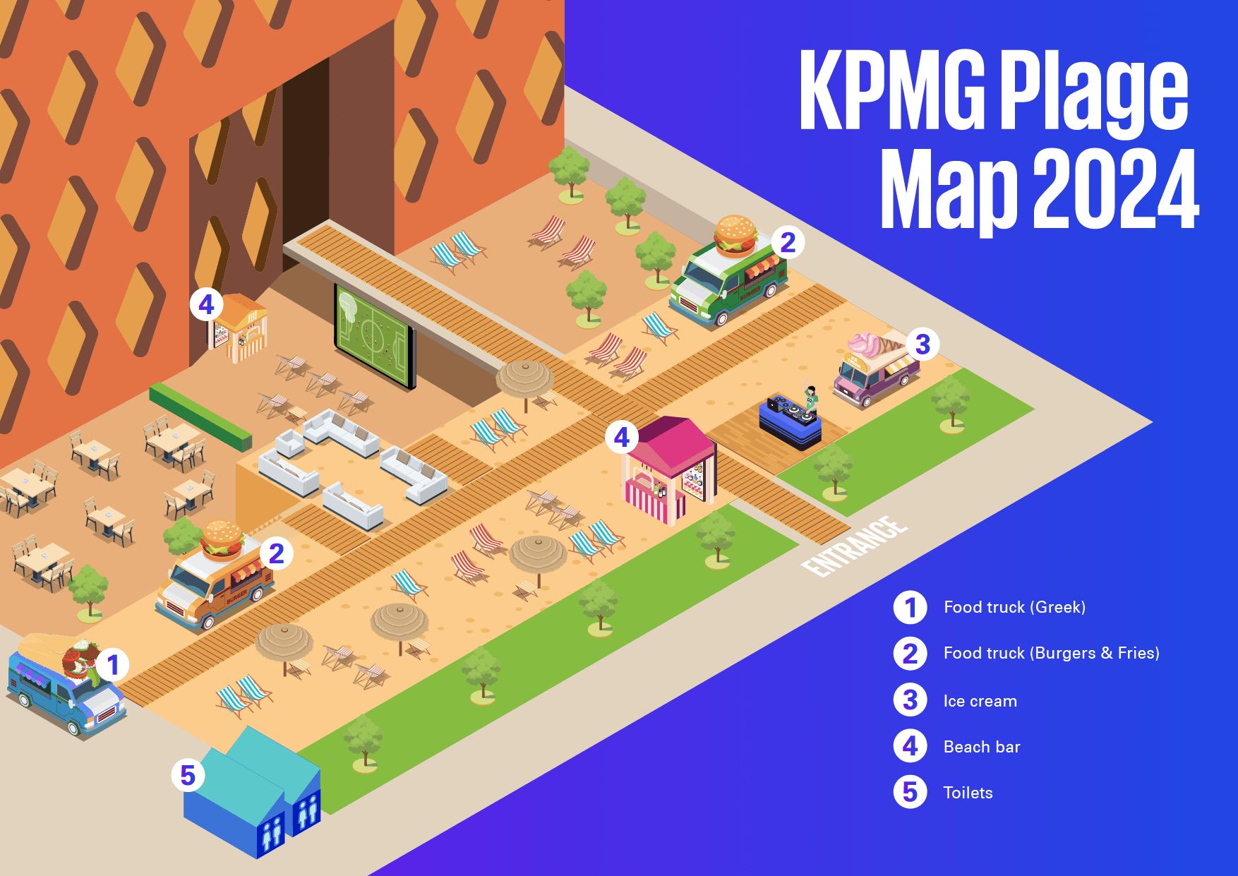 KPMG Plage 2024 Map