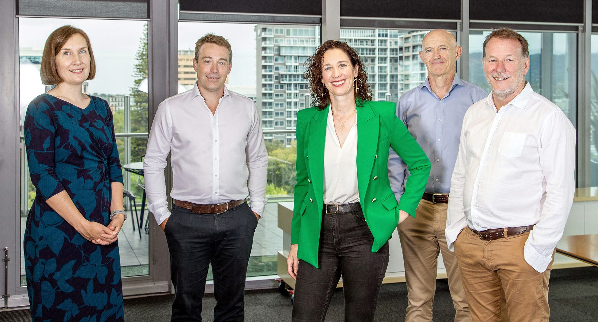 Image contains from left to right: Rowan Roberts KPMG MC Partner & SA Geographic Lead, Stephen Silver Think180 Co-founder & Business Development Director, Pauline Doherty KPMG Partner & National SAP Practice Leader, Peter Butler Think180 Co-founder & Finance Director, and John Schultz Think180 Co-founder Director & CEO
