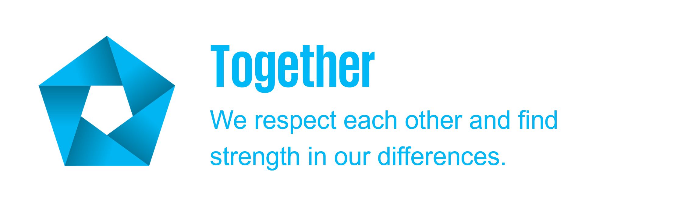 Together: 我們尊重彼此，並從彼此的差異汲取力量