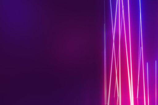 Bright lines against purple background