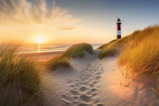 Lighthouse on a beach