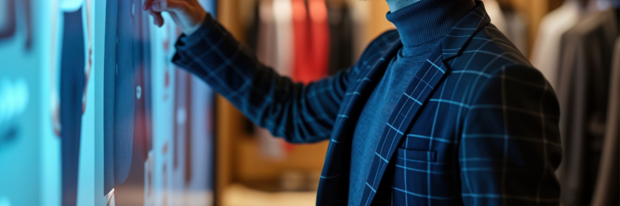 Man looking at screen