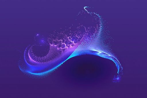 Purple abstract design