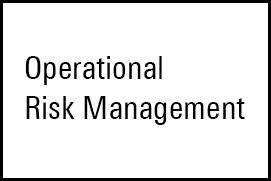 Operational Risk Management