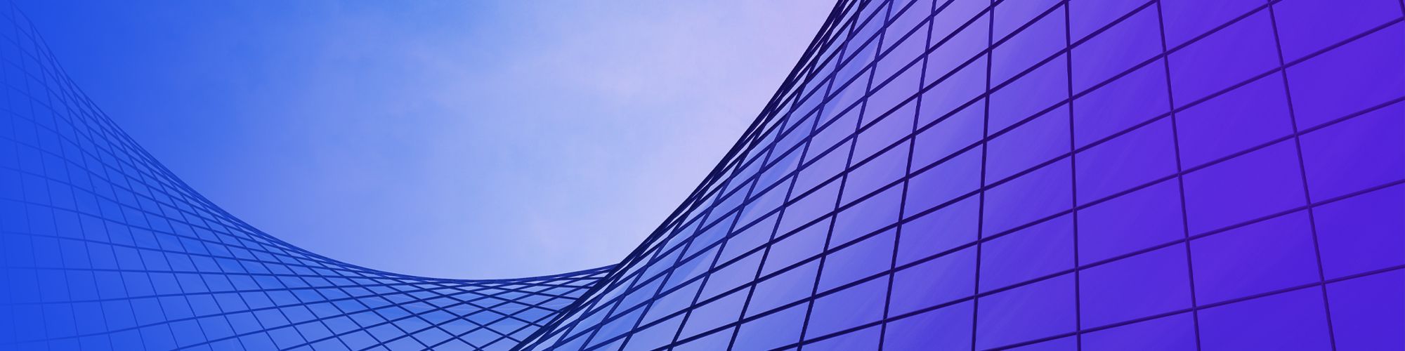 corporate building with blue purple gradient