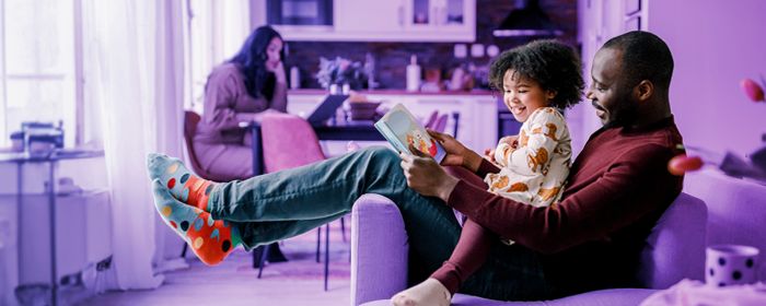 People living in a house