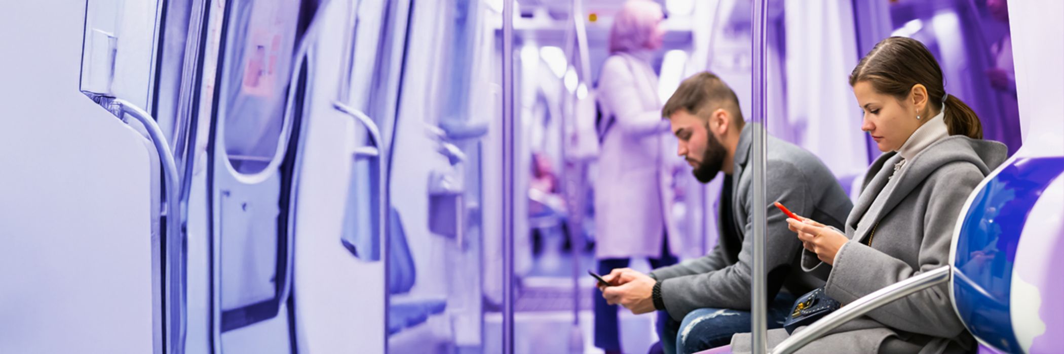 people sitting in train