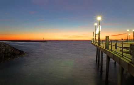 Pier at twilight