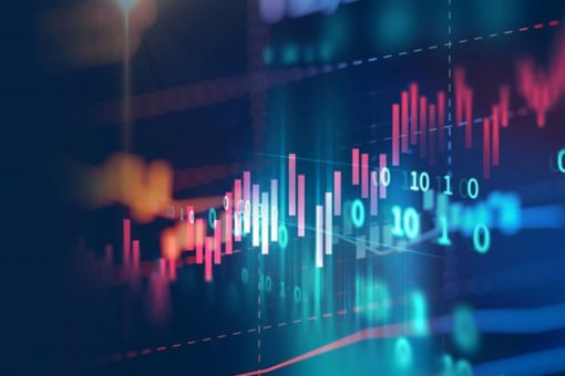 pink and blue blocks of stock statistics