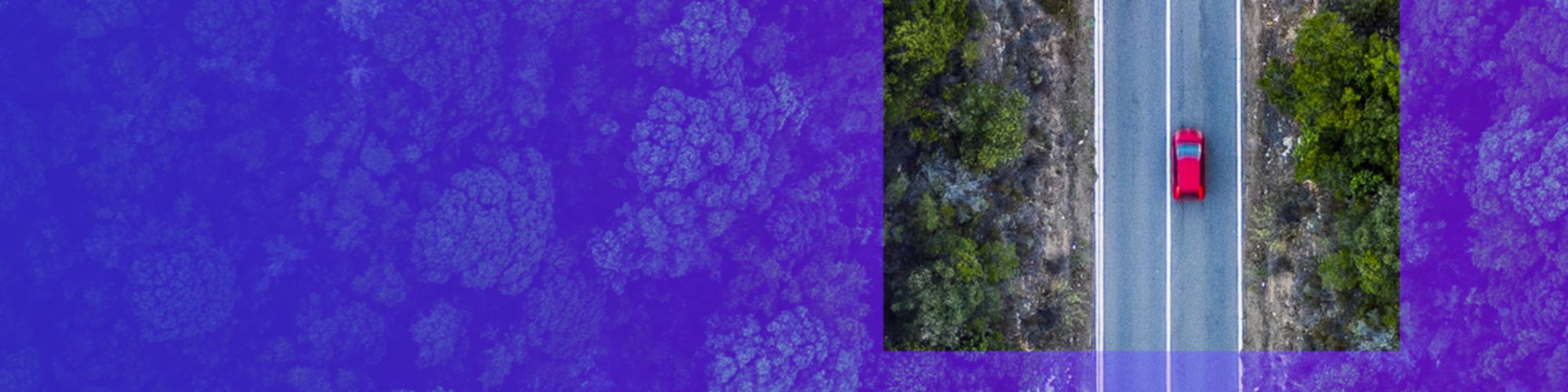 Widok z góry na samochód jadący ulicą | Raport kwartalny PZPM i KPMG w Polsce „Branża motoryzacyjna. Edycja Q2/2022”