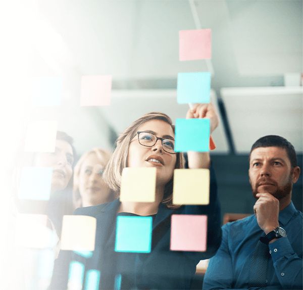 kanban postit mangement business