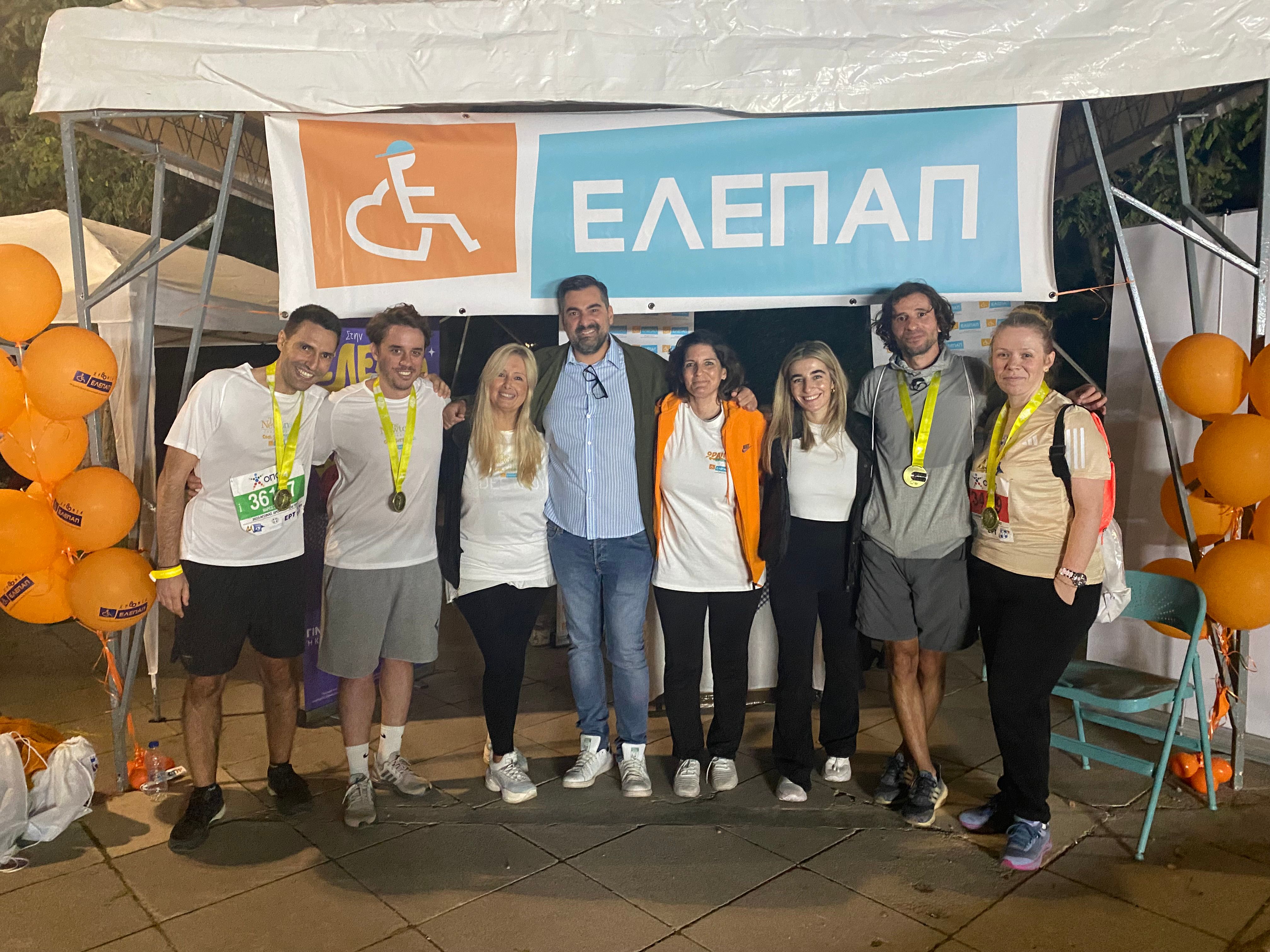 kpmg greece employees run for the children of elepap at the 40th authentic marathon