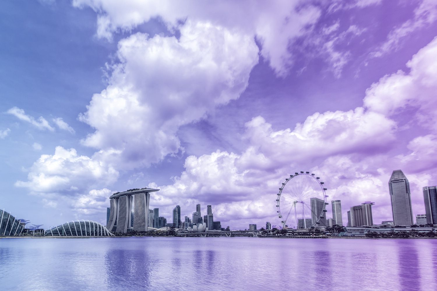 Singapore city skyline