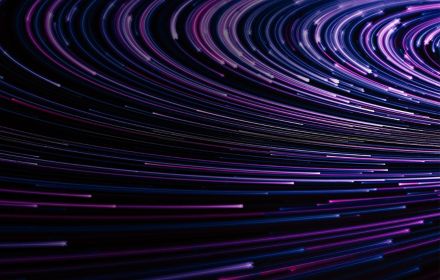 Purple background with optical fibers
