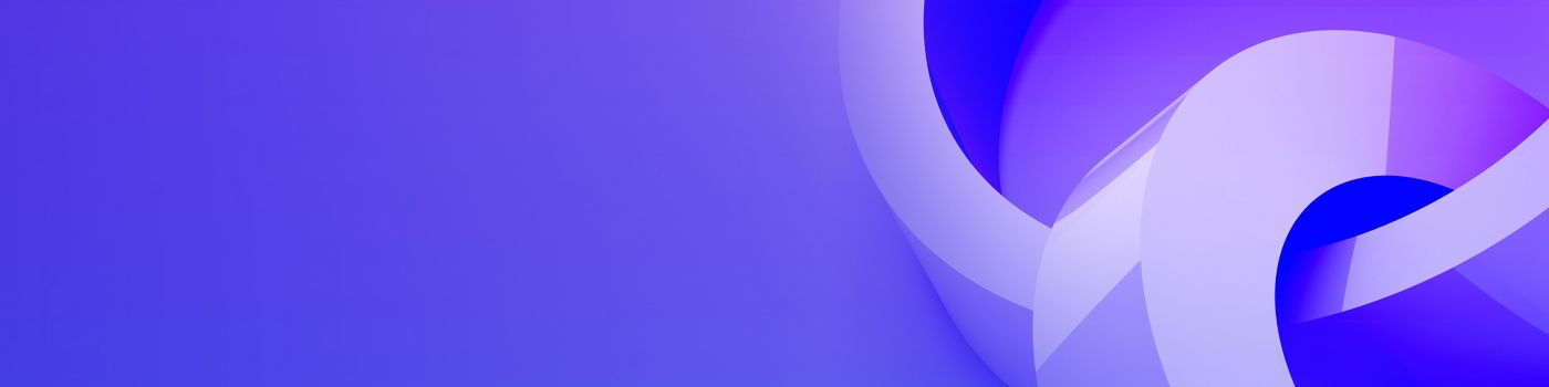 Purple banner with linked circles
