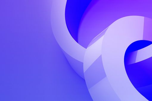 Purple banner with linked circles