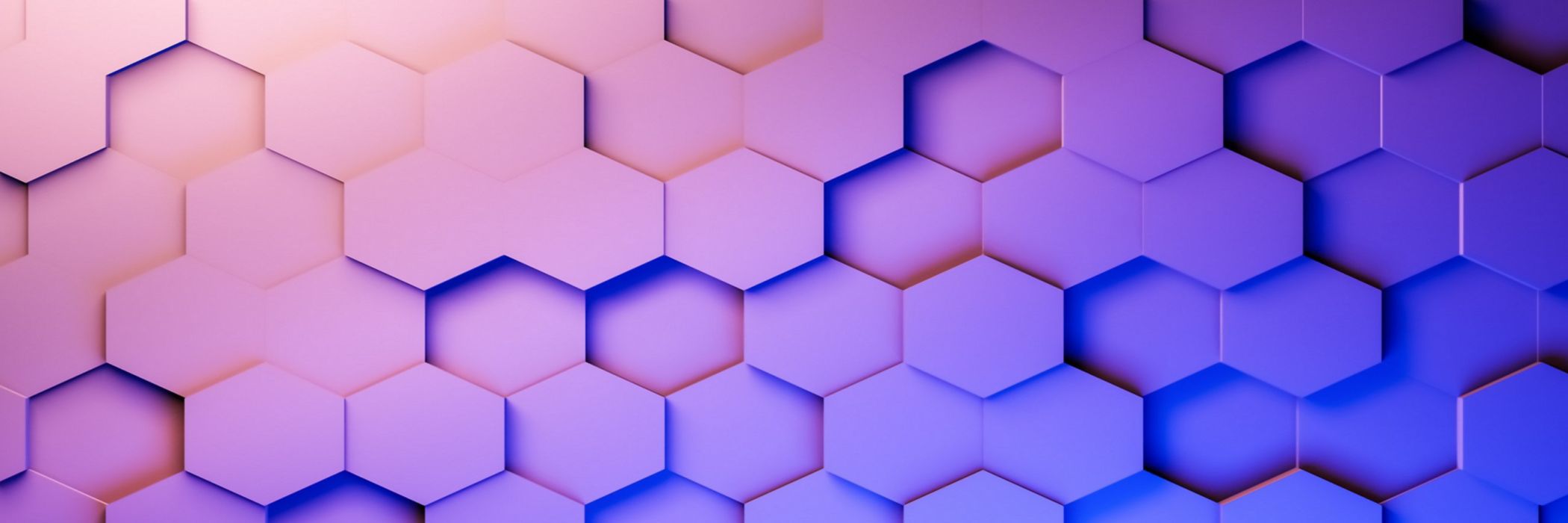purple blue hexagon abstract