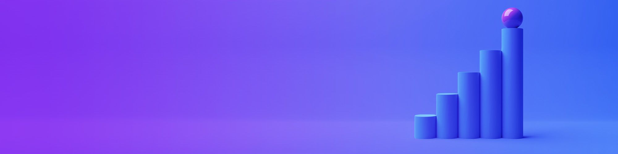 Purple graph banner