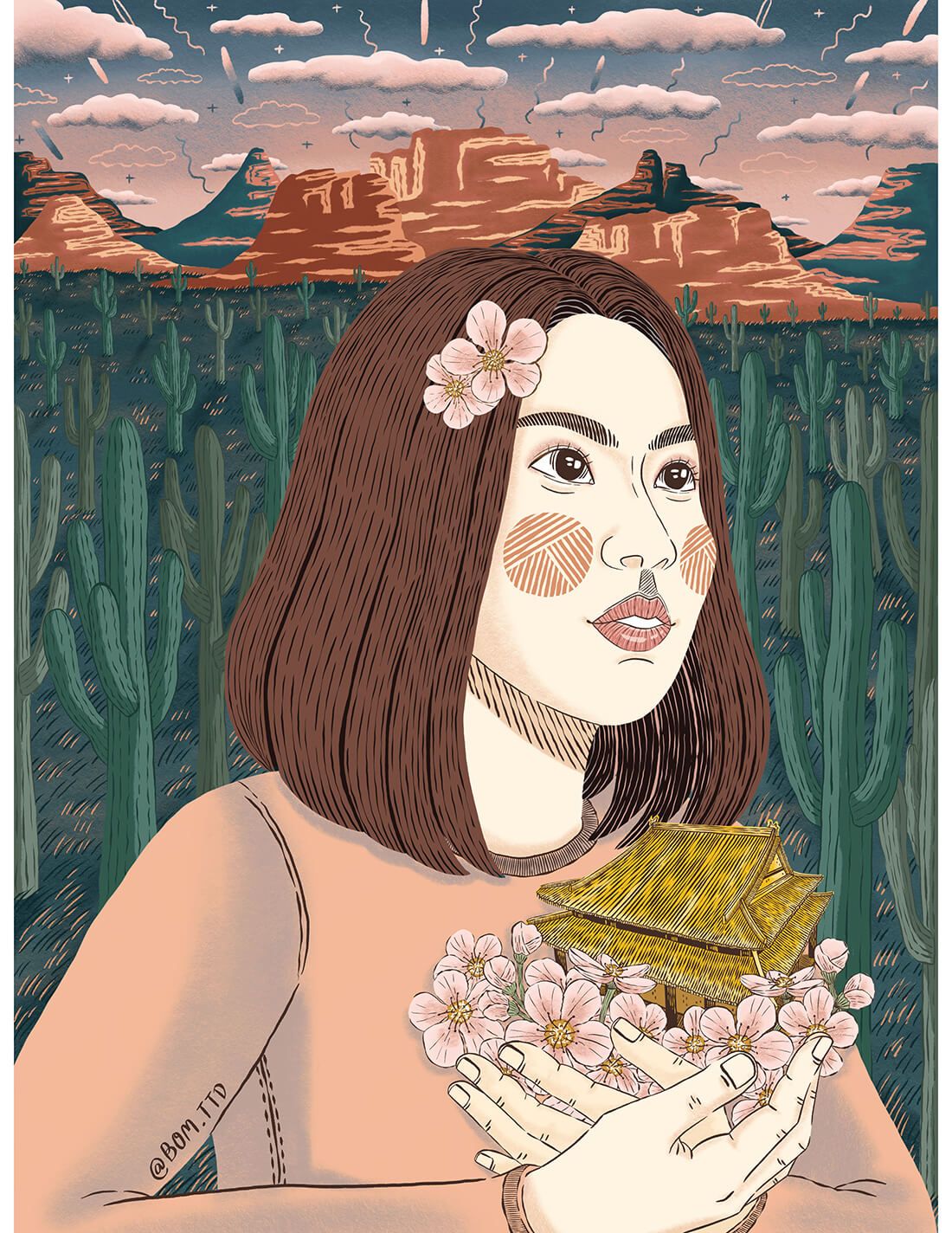 A blossom in the desert