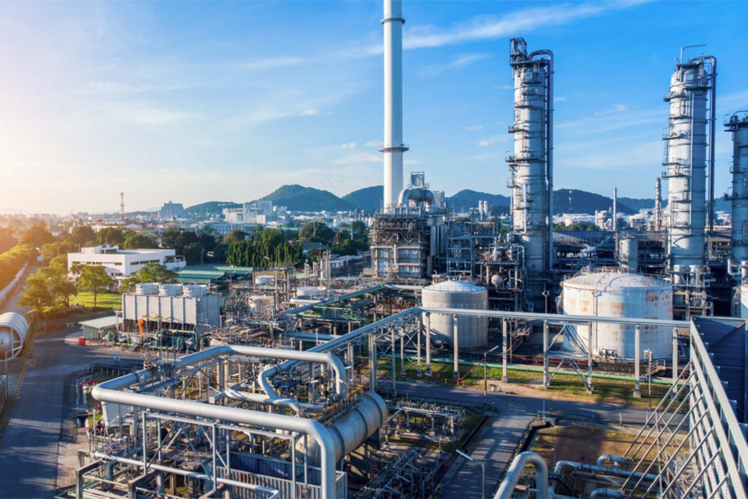 Shot of an industrial plant