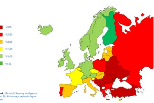 Dünyanın siber saldırı haritası
