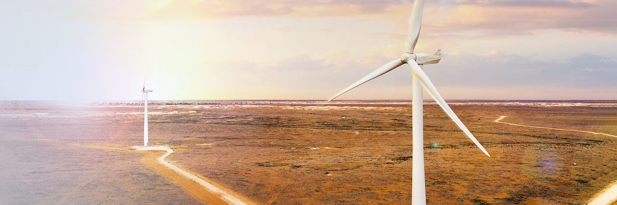 South australian wind turbines landscape
