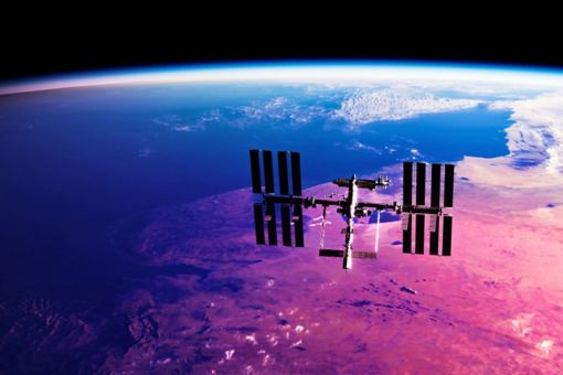 International space station in the space domain