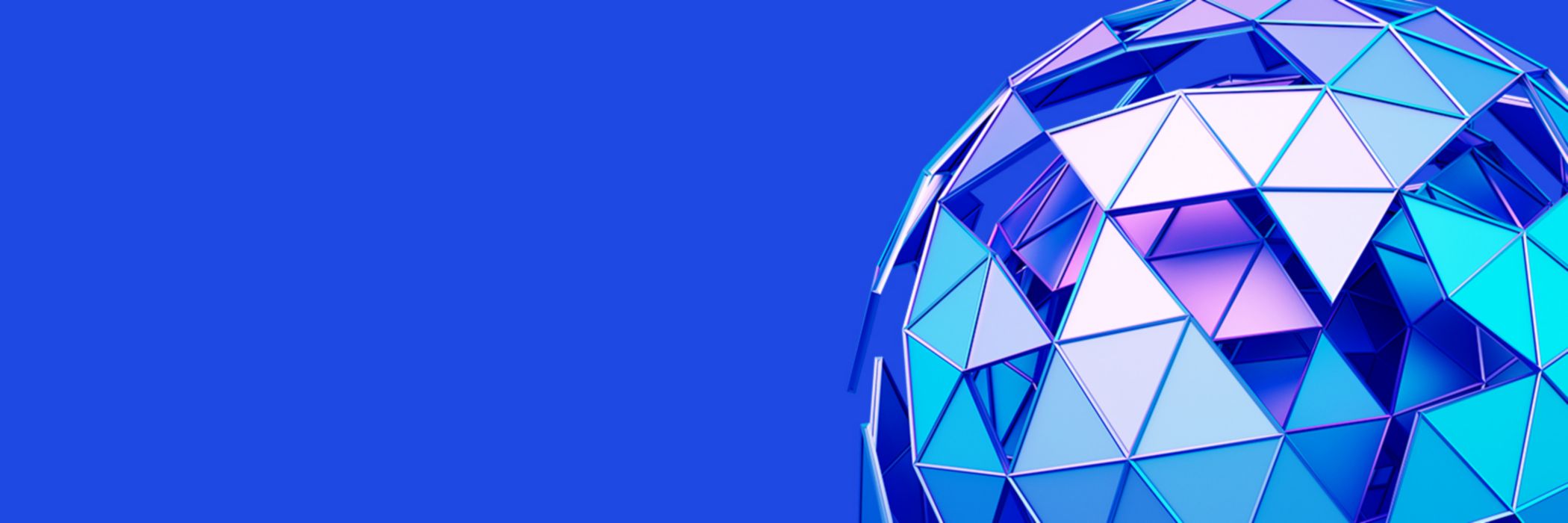 spherical-glass-made-of-blue-triangles
